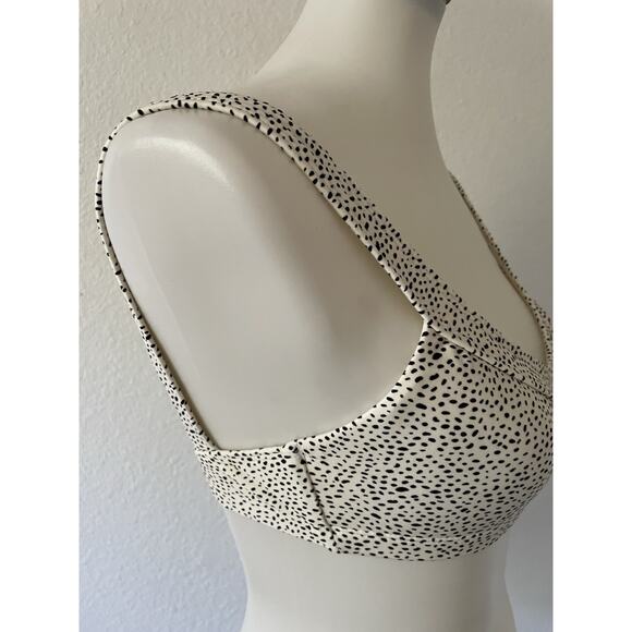 Vix Swim Bikini Top Plunge Multicolor Polka Dot Swimwear - Picture 4 of 9